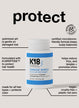 mini shampoo bottle with detailed description of benefits.